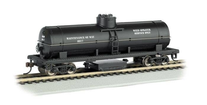 Track Cleaning Tank Car - Ready-to-Run - Silver Series(R) -- Maintenance-of-Way (Black), HO, Bachmann Industries 16301