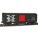40′ Plug-Door Track Cleaning Boxcar - Ready to Run -- New Haven (black, orange Large NH Logo), HO, WalthersTrainline 1755