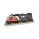 EMD GP38-2 - Standard DC -- Canadian National 4720 (black, white, red), HO, Bachmann Industries 61717