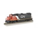EMD GP38-2 - Standard DC -- Canadian National 4720 (black, white, red), HO, Bachmann Industries 61717