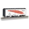 Track Cleaning 40′ Boxcar, Removable Dry Pad - Ready to Run - Silver Series -- Western Pacif, HO, Bachmann Industries 16322