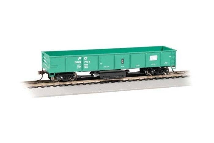 Track Cleaning 40′ Gondola w/Removable Dry Pad - Ready-to-Run -- Penn Central 509791 (Jade G, HO, Bachmann Industries 16341