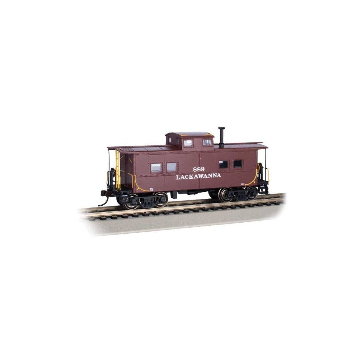 Northeast-Style Steel Cupola Caboose - Ready to Run - Silver Series(R) -- Delaware, Lackawan, HO, Bachmann Industries 16825