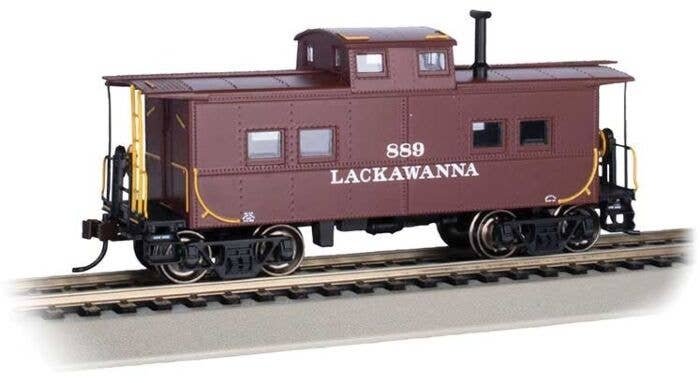 Northeast-Style Steel Cupola Caboose - Ready to Run - Silver Series(R) -- Delaware, Lackawan, HO, Bachmann Industries 16825