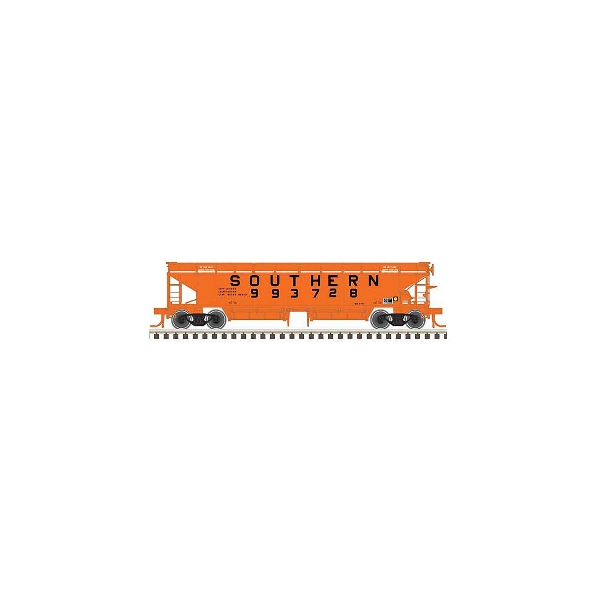 70-Ton Hart Ballast Car - Ready to Run - Master(R) -- Southern Railway 993627 (orang, HO, Atlas Model Railroad Co. 20006796