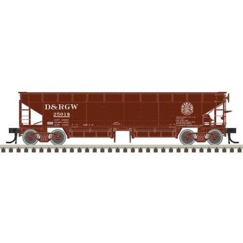 70-Ton Hart Ballast Car - Ready to Run - Master(R) -- Denver & Rio Grande Western 250, N, Atlas Model Railroad Co. 50006606