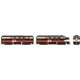 Alco FA1-FB1 Set - LokSound and DCC -- New Haven 0407, 0452 (McGinnis Scheme, black, vermillion, white)