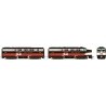 Alco FA1-FB1 Set - LokSound and DCC -- New Haven 0407, 0452 (McGinnis Scheme, black, vermillion, white)