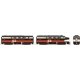 Alco FA1-FB1 Set - LokSound and DCC -- New Haven 0421, 0454 (McGinnis Scheme, black, vermillion, white)