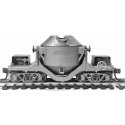 Pollack 75-Ton Hot Metal Car - Kit -- Undecorated, HO, State Tool & Die 720