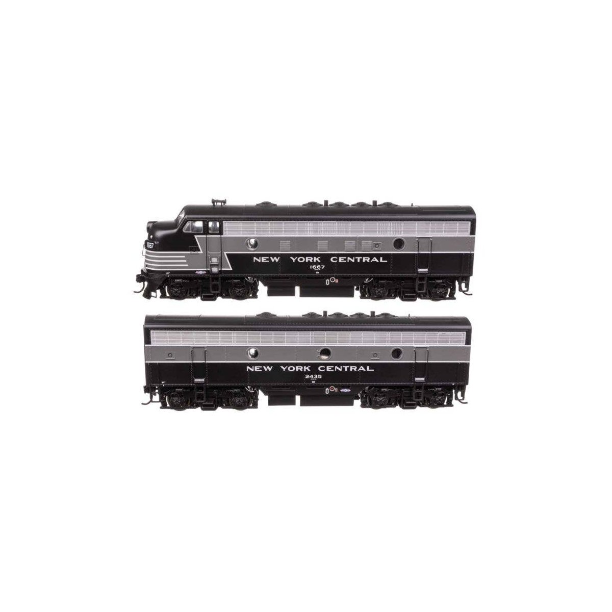 EMD F7 A-B Set - ESU Sound and DCC -- New York Central 1667/2435, HO, WalthersMainline 21411