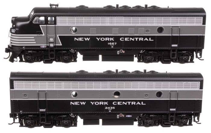 EMD F7 A-B Set - ESU Sound and DCC -- New York Central 1667/2435, HO, WalthersMainline 21411