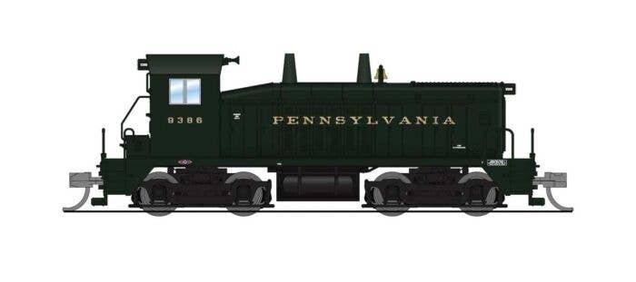 EMD SW7 - Standard DC - Stealth -- Pennsylvania Railroad 9387 (Brunswick Green, yellow), N, Broadway Limited Imports 9387