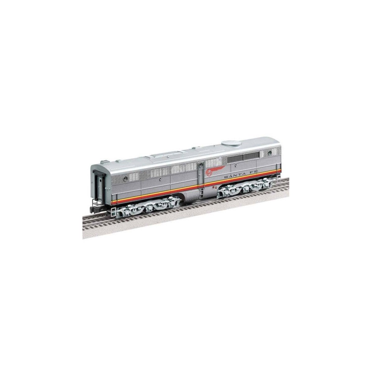 Alco PB - 3-Rail Unpowered wSuperBass -- Santa Fe 58A (Warbonnet, silver, red), O, Lionel 2533269