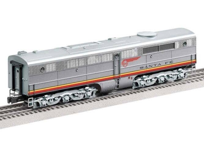 Alco PB - 3-Rail Unpowered wSuperBass -- Santa Fe 58A (Warbonnet, silver, red), O, Lionel 2533269