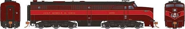Alco PA1 - Sound and DCC -- Gulf, Mobile & Ohio 292 (red, maroon), HO, Rapido Trains Inc 23551