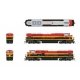 EMD SD70ACe - Standard DC - Stealth Series -- Kansas City Southern 4149 (red, yellow, bl, HO, Broadway Limited Imports 9766