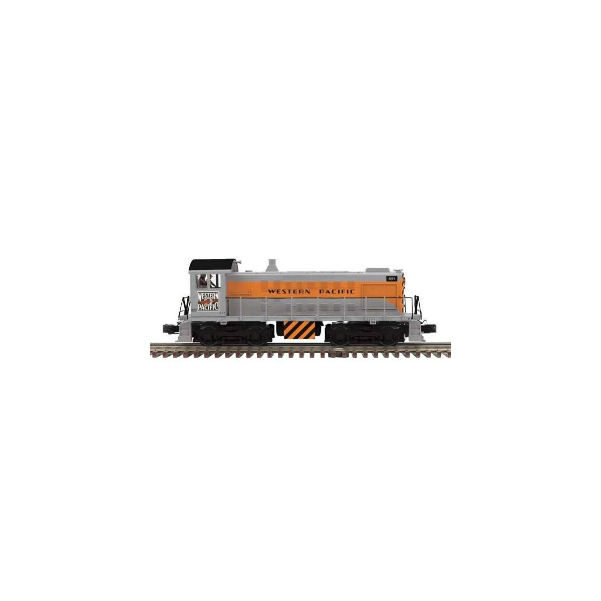 Alco S2 - 3-Rail - Proto-Sound 3.0 - Premier -- Western Pacific 553 (silver, orange, black)