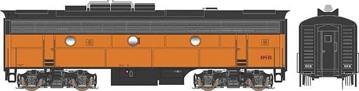 EMD F7B w/LokSound & DCC - Executive Line -- Milwaukee Road 68B (orange, black), HO, Bowser Manufacturing Co. 24608