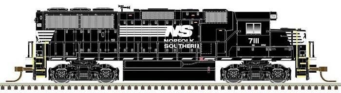 EMD GP60 - LokSound and DCC - Master(TM) Gold -- Norfolk Southern 7144 (black, white), N, Atlas Model Railroad Co. 40004928