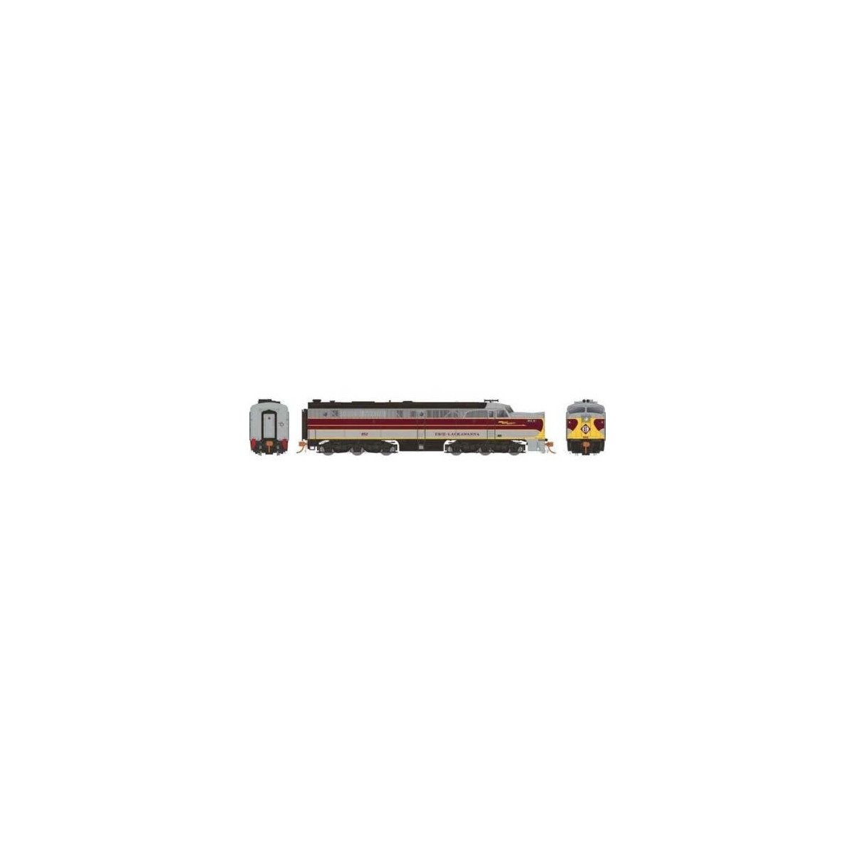 Alco PA1 - Standard DC -- Erie Lackawanna 854 (gray, maroon, yellow), HO, Rapido Trains Inc 23048