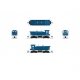 EMD SW7 - Sound and DCC - Paragon4(TM) -- Union Railroad 703 (blue, white, red), N, Broadway Limited Imports 9352