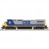 GE Dash 8-40C - Front Ditch Lights - LokSound & DCC - Master(R) -- CSX 7574 (YN2, gra, N, Atlas Model Railroad Co. 40005677