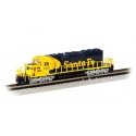 EMD SD40-2 - Econami(TM) Sound and DCC -- Santa Fe 5020 (Warbonnet, blue, yellow), N, Bachmann Industries 67074