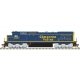 GE DASH 8-40C w/Front Ditch Lights - Standard DC -- Cimarron Valley 4052 (blue, yellow)
