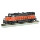EMD GP40 - DCC -- Milwaukee Road 2022 (orange, black, Large Lettering)