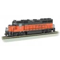 EMD GP40 - DCC -- Milwaukee Road 2022 (orange, black, Large Lettering)