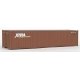40′ Corrugated Container - Assembled -- XTRA (brown, white), HO, Walthers SceneMaster 8154
