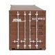 40′ Corrugated Container - Assembled -- XTRA (brown, white), HO, Walthers SceneMaster 8154