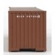 40′ Corrugated Container - Assembled -- XTRA (brown, white), HO, Walthers SceneMaster 8154