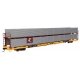 89′ Flatcar w/Bi-Level Shielded Auto Rack - Ready to Run -- Conrail Rack/ Trailer-Train Flatcar , HO, WalthersMainline 8112