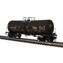 17,600-Gallon Corn Syrup Tank Car - 3-Rail - Ready to Run - Master(R) -- GATX Leasing (black, yellow co, O, Atlas O 3001454