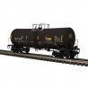 17,600-Gallon Corn Syrup Tank Car - 3-Rail - Ready to Run - Master(R) -- GATX Leasing (black, yellow co, O, Atlas O 3001454