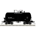 10,000-Gallon Beer Can Tank Car - Ready to Run -- Texaco TCX 1252 (black, reporting , HO, Atlas Model Railroad Co. 20007801