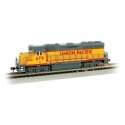 EMD GP40 - Econami Sound and DCC -- Union Pacific 678 (Armour Yellow, gray, red), N, Bachmann Industries 66357