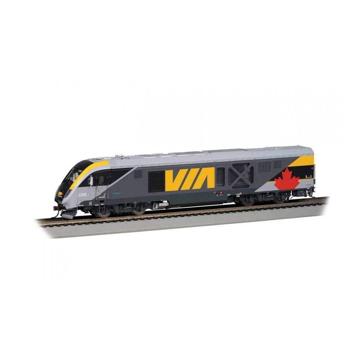 Siemens SC-42 Charger - WowSound(R) and DCC -- VIA Rail Canada 2200 (gray, yellow, red)
