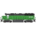 EMD GP40 - Econami Sound and DCC -- Burlington Northern 3030 (Cascade Green, black, white), N, Bachmann Industries 66360