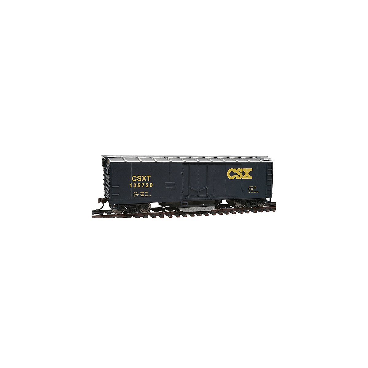 40′ Plug-Door Track Cleaning Boxcar - Ready to Run -- CSX Transportation 135720, HO, WalthersTrainline 1754