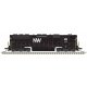 EMD SD45 High Nose - Standard DC - Master(R) Silver -- Norfolk & Western 1757 (black, white, NW Logo)