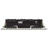 EMD SD45 High Nose - Standard DC - Master(R) Silver -- Norfolk & Western 1757 (black, white, NW Logo)
