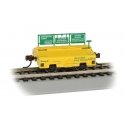 Scale Test Weight Car - Ready to Run -- Burlington Northern 979006 (yellow, green), HO, Bachmann Industries 74402