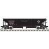 70-Ton Hart Ballast Car - Ready to Run - Master(R) -- Erie 39837 (black, white), HO, Atlas Model Railroad Co. 20006803