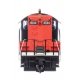 EMD GP9 - Standard DC -- Grand Trunk Western 4544 (black, white, orange), HO, WalthersProto 49804