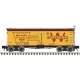 36′ Wood Reefer - Ready to Run - Master(R) -- Wilson Packing Certified Ham 4824 (yellow, Boxcar Red, red)
