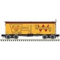36′ Wood Reefer - Ready to Run - Master(R) -- Wilson Packing Certified Ham 4828 (yellow, Boxcar Red, red), HO, Atlas Model Rai