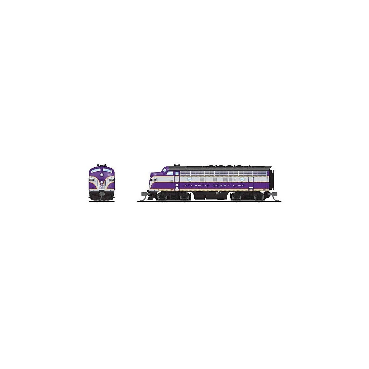 EMD F3 A-Unpowered B Set - Sound and DCC - Paragon4(TM) -- Atlantic Coast Line 339, 339B , N, Broadway Limited Imports 9200